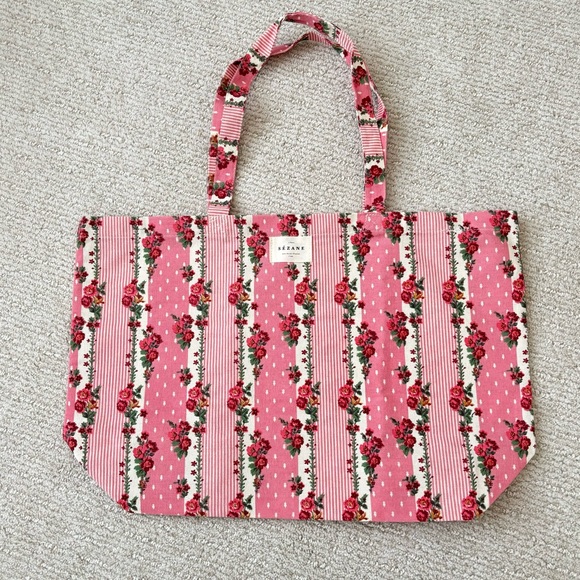 Sezane Floral Tote Bag - Picture 2 of 3